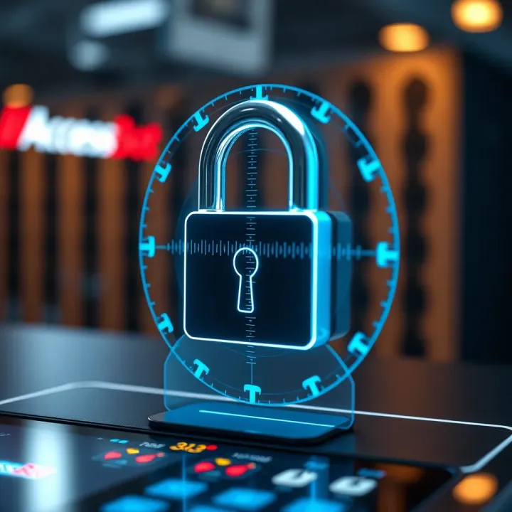 Ensuring Account Security on AccessBet Platform Secure padlock icon symbolizing account security and password protection for online betting service