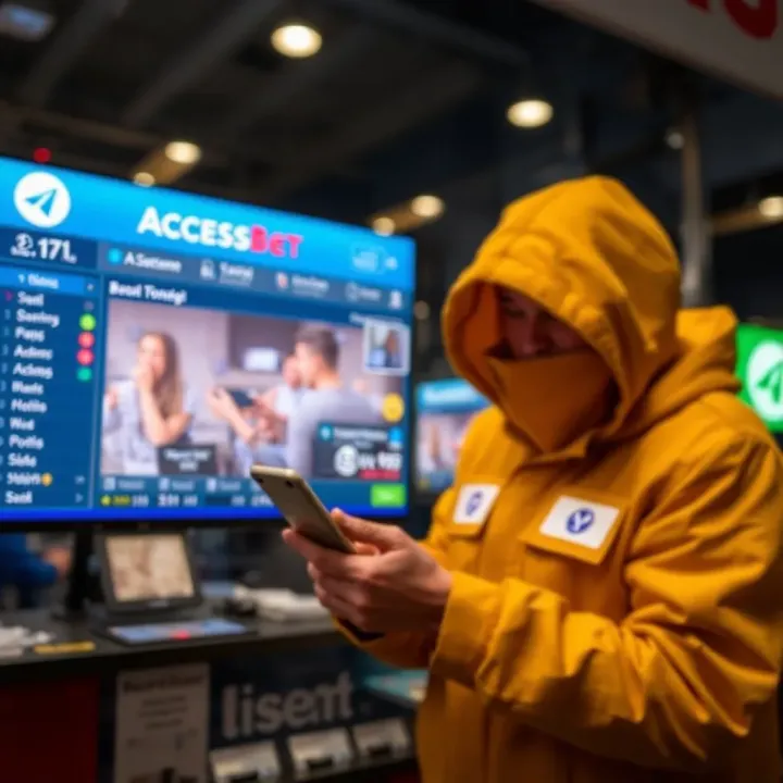 Secure betting concept illustrating safety tips for using AccessBet codes on Telegram