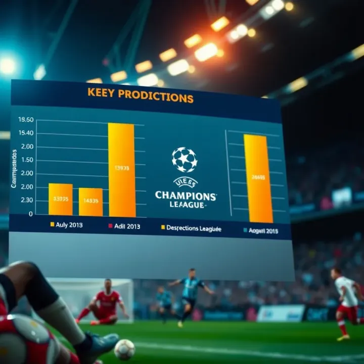 Chart showing key factors influencing football match outcomes for Champions League predictions