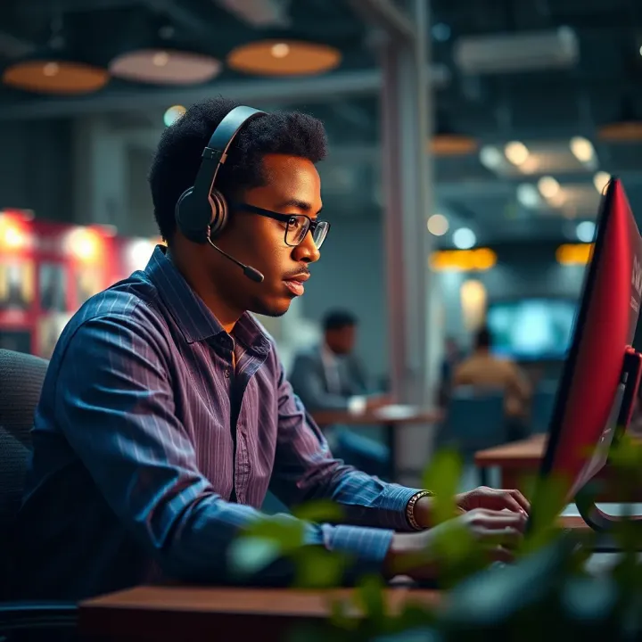 Customer support representative assisting with AccessBet account issues via online chat