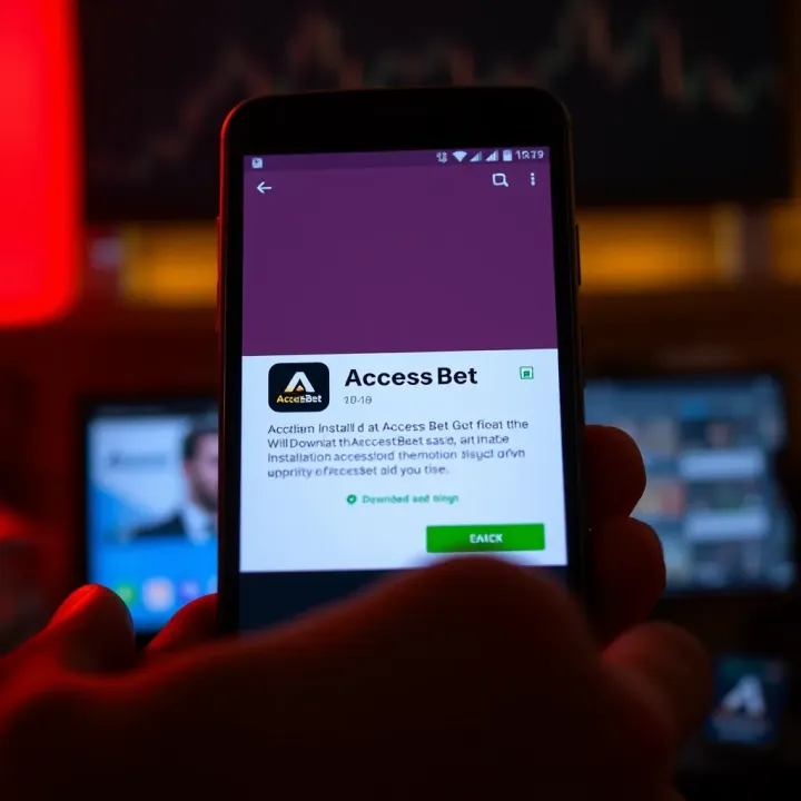Android device displaying the installation confirmation screen for AccessBet app