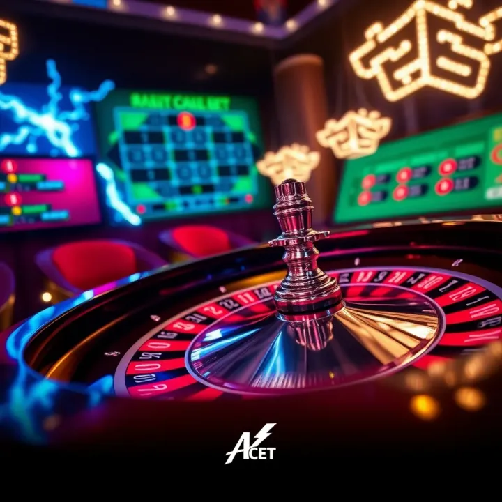 Visual representation of fast-paced roulette gameplay with electrifying effects and dynamic betting grid