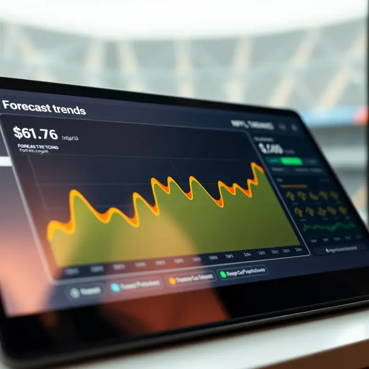 Graph showing forecast trends and data analysis for Nigerian Professional Football League matches