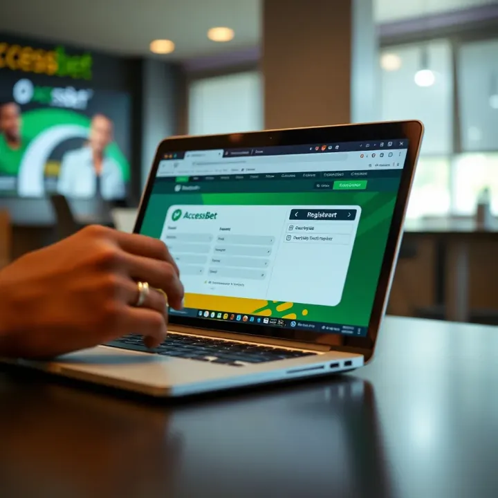 User filling out online registration form on a laptop for sports betting platform