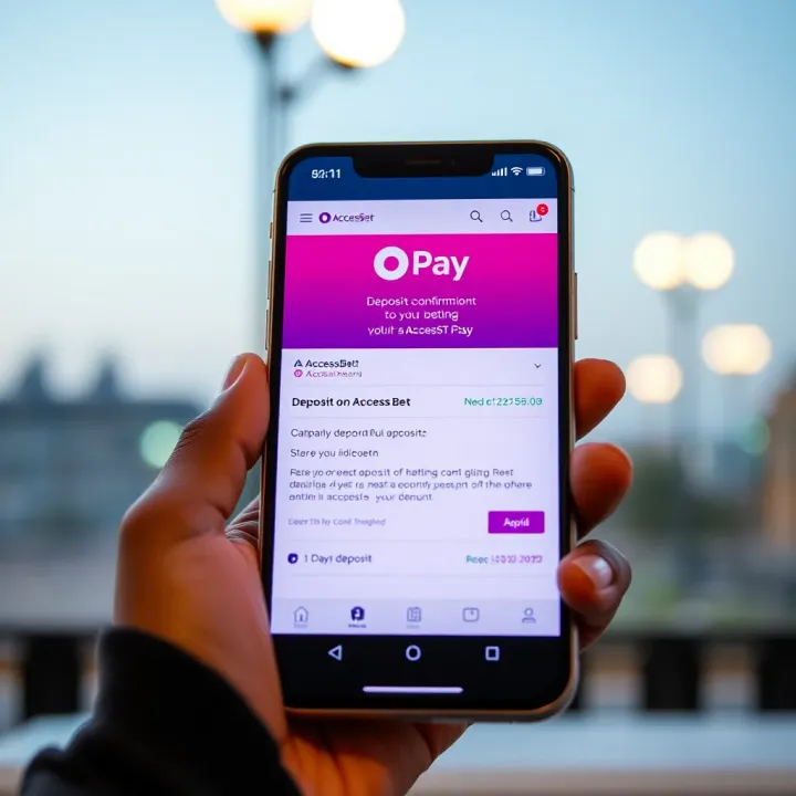 Digital transaction confirmation showing successful deposit to betting account via Nigerian fintech service