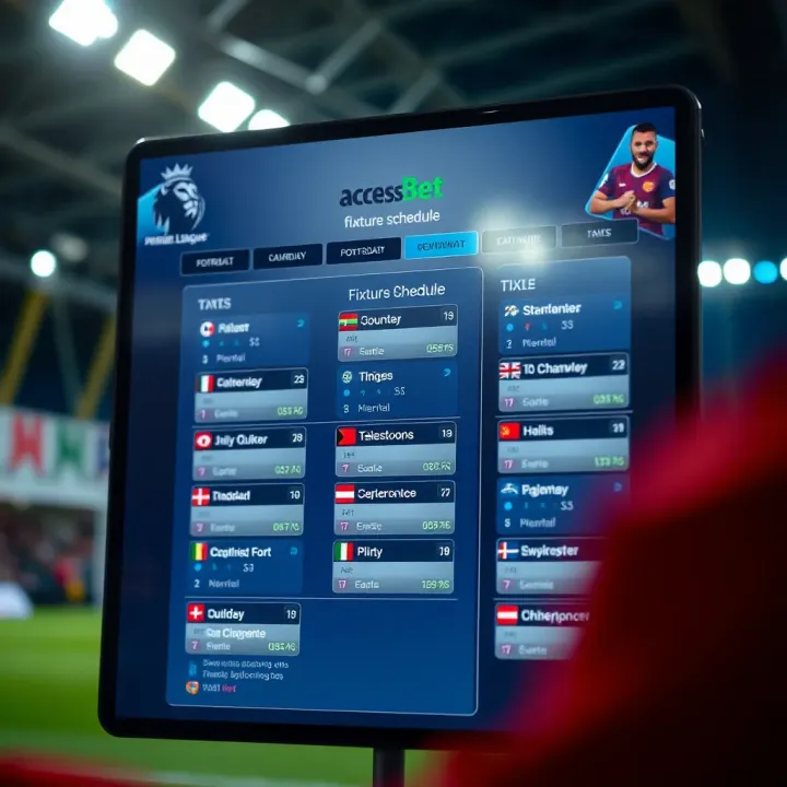 Digital football calendar showing access to Premier League match schedules in Nigeria