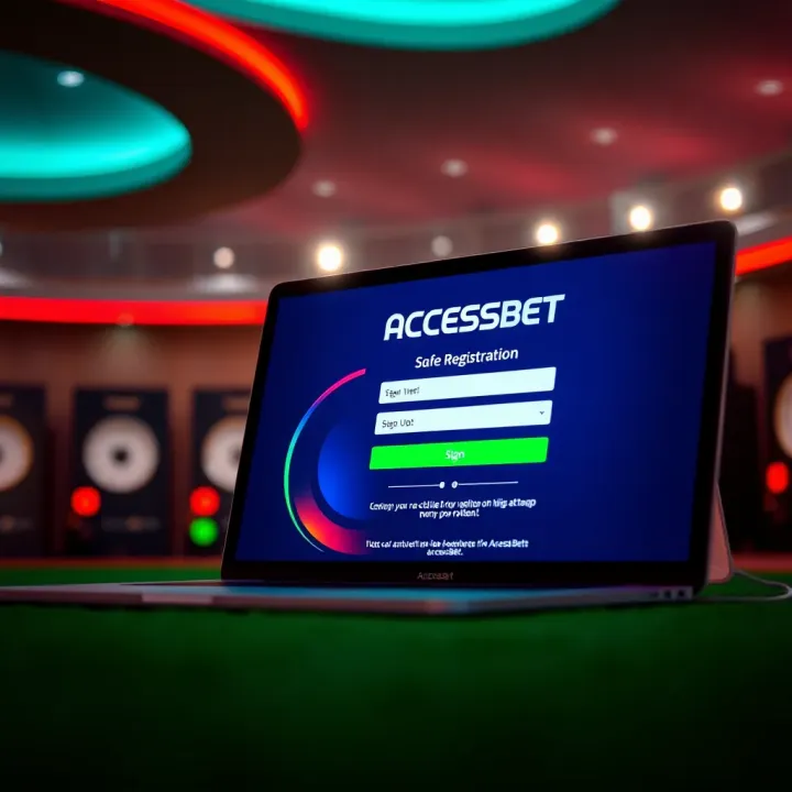 Secure online registration form for AccessBet with focus on safe user sign-up
