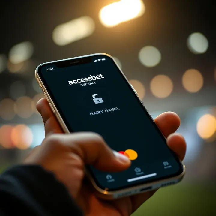 Secure payment transaction on a mobile device with Nigerian Naira currency symbol
