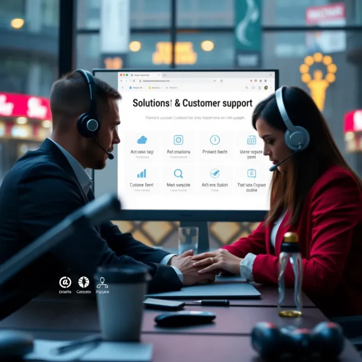 Illustration of customer support options helping users resolve AccessBet withdrawal problems and recover funds