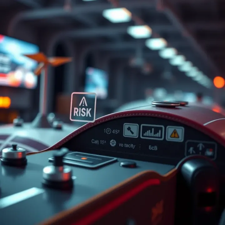 Key Strategies and Risk Management in Aviator Game Representation of strategies and risk factors in Aviator game with icons for caution and planning