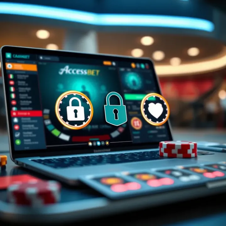 Secure digital platform showing encryption and trust icons symbolizing safe online betting