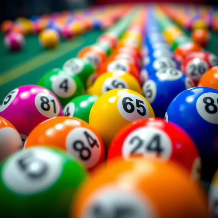Colorful lottery balls arranged in a strategic pattern representing number selection tactics