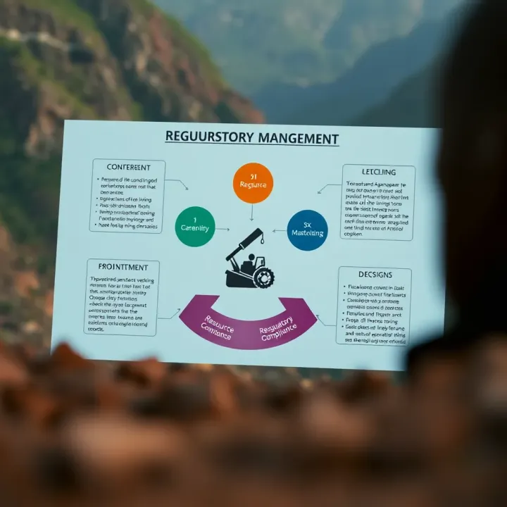 Diagram illustrating resource management and regulatory compliance in Nigerian mining ventures