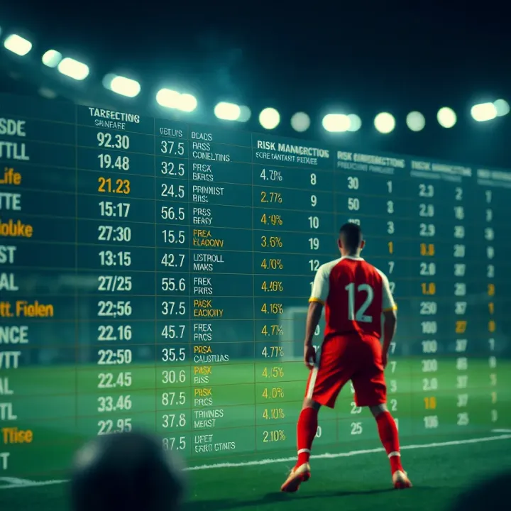 Betting odds chart highlighting risk management strategies in football betting