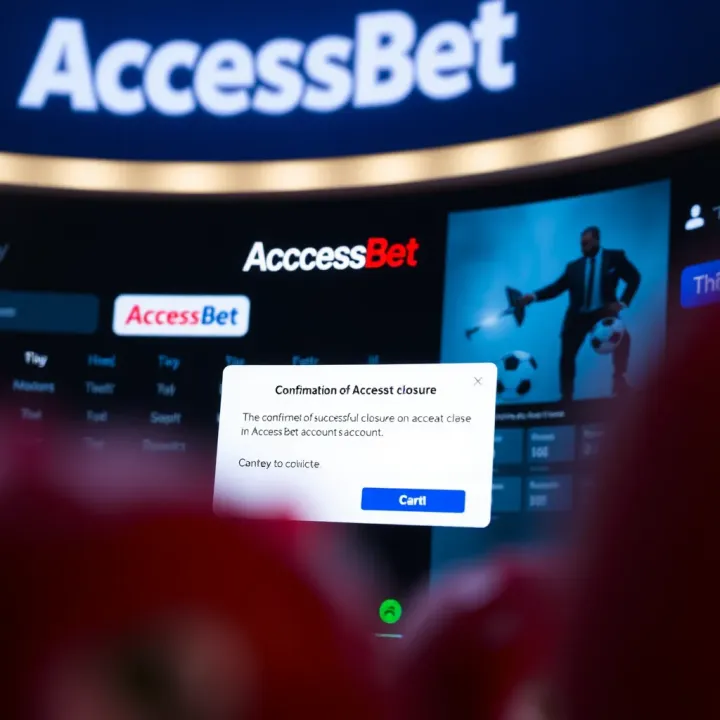 Confirmation of Account Closure on AccessBet Notification confirming successful closure of AccessBet account