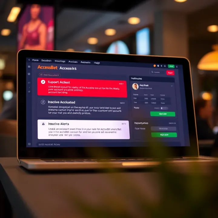 Dashboard displaying updated account information and notifications about inactive account policies