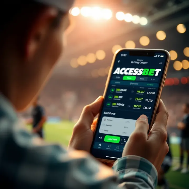 Conceptual illustration of managing betting funds wisely on a mobile device