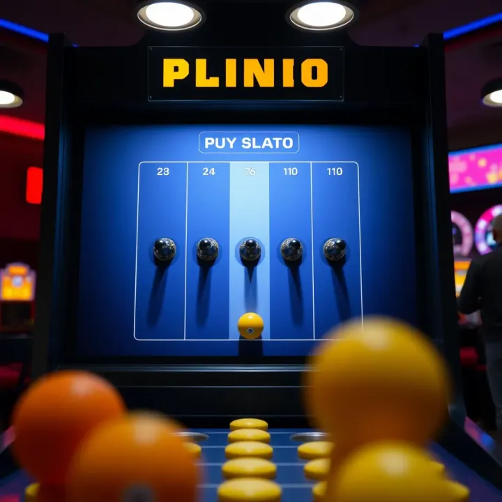 Diagram illustrating the AccessBet Plinko game layout with pegs and slots for ball drops