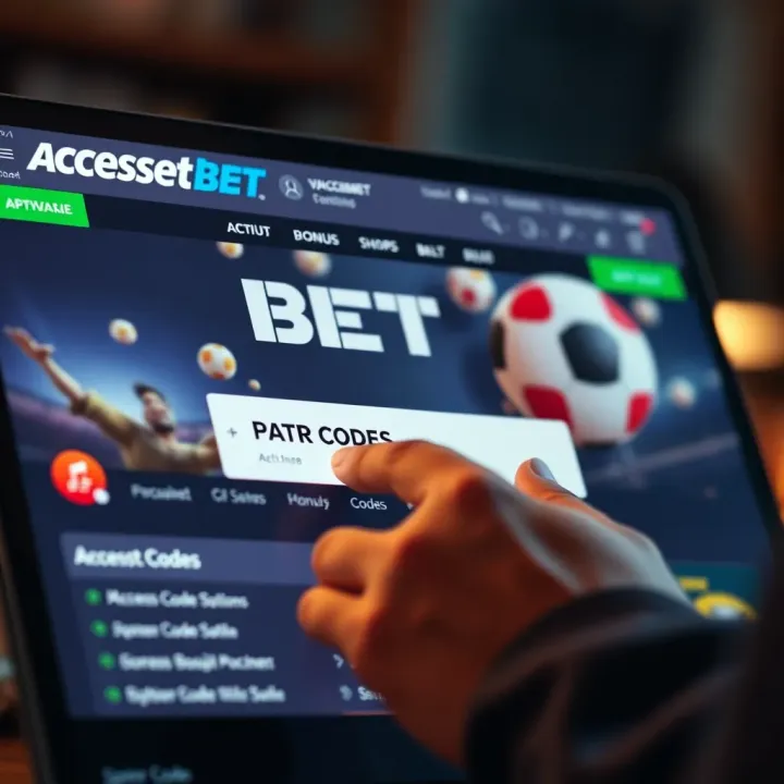 Illustration showing a digital voucher code being entered on a betting website for bonus activation