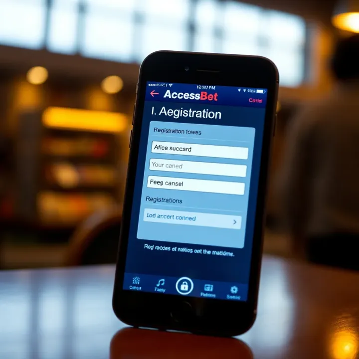 AccessBet Mobile Registration Page Overview Display of the registration form on the AccessBet mobile platform highlighting input fields and navigation options